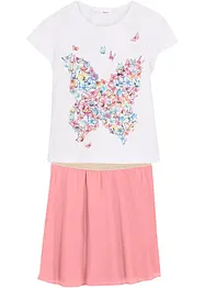 T-shirt et jupe fille (Ens. 2 pces.), bonprix