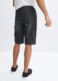 Bermuda en jean cargo, coupe loose, bonprix