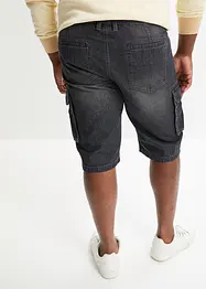 Bermuda en jean cargo, Loose Fit, bonprix