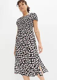 Robe imprimée avec smock, bonprix