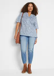 Blouse longue 100% coton, bonprix