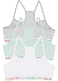 Lot de 3 brassières fille, bonprix