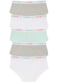 Lot de 5 culottes fille, bpc bonprix collection