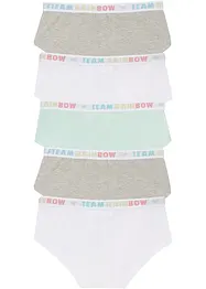 Lot de 5 culottes fille, bonprix