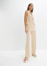 Pantalon à taille élastiquée en interlock épais, bonprix