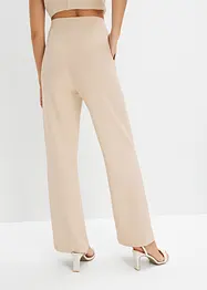 Pantalon à taille élastiquée en interlock épais, bonprix