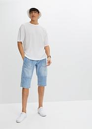 Bermuda long en jean taille extensible, Loose Fit, John Baner JEANSWEAR