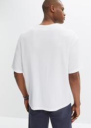 T-shirt en tissu structuré, Loose Fit, John Baner JEANSWEAR