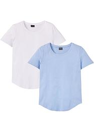 Lot de 2 T-shirts en fil flammé, Slim Fit, RAINBOW