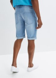 Bermuda en jean extensible avec pinces, Loose Fit, RAINBOW