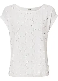 T-shirt à broderie anglaise, bonprix