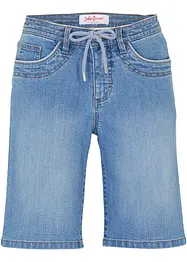 Bermuda en jean, coupe slim, taille mi-haute, bonprix
