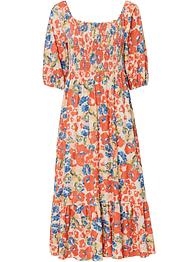 Robe midi à imprimé floral, RAINBOW