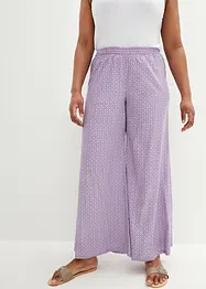 Pantalon large imprimé avec taille haute confortable, bpc bonprix collection