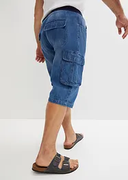 Bermuda long en jean, Loose Fit, bonprix