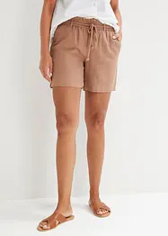 Short paper bag en lin, bonprix