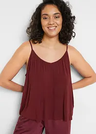 Top à fines bretelles en viscose fluide, bonprix