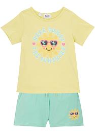 T-shirt et short fille (Ens. 2 pces.), bpc bonprix collection
