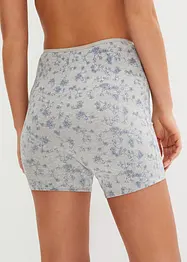 Lot de 4 boxers longs femme avec taille haute, avec coton, bonprix