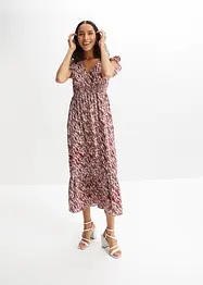 Robe midi à manches papillon, bonprix