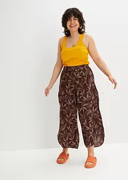 Pantalon palazzo avec fente, bonprix