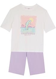T-shirt oversized fille et cycliste (Ens. 2 pces.), bpc bonprix collection