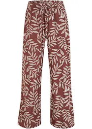 Pantalon palazzo imprimé en viscose, bonprix