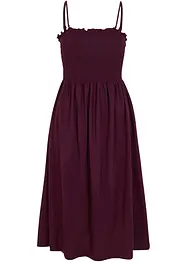 Robe en jersey avec smocks, longueur mollet, bonprix