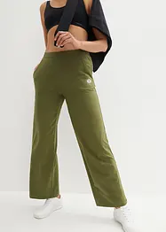 Pantalon fluide avec taille confortable, jambes larges, bonprix