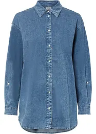 Chemisier en jean extensible oversize, bonprix