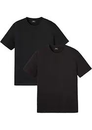 Lot de 2 T-shirts 100% coton, bonprix