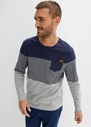 T-shirt manches longues avec color block, bonprix