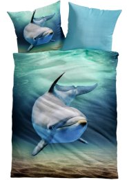 Parure de lit réversible avec dauphin, bpc living bonprix collection