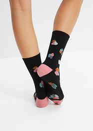 Lot de 5 paires de chaussettes avec coton, bpc bonprix collection
