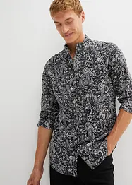 Chemise manches longues à col haut, bonprix