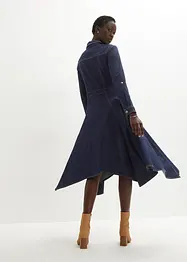 Robe en jean avec pans à la base, bonprix