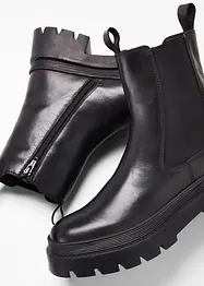 Boots Chelsea en cuir, bonprix