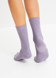 Lot de 3 paires de chaussettes douillettes avec motif structuré, bpc bonprix collection