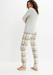 Pyjama avec pantalon en flanelle, bonprix