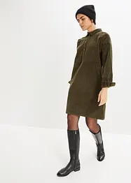 Robe en velours côtelé extensible, bonprix