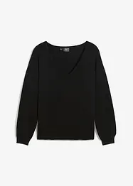 Pull oversize avec décolleté en V plongeant, bonprix