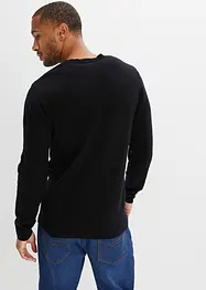 Pull en laine avec teneur en Good Cashmere Standard®, col V, bonprix