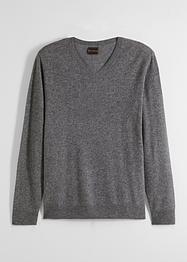 Pull en laine avec teneur en Good Cashmere Standard®, col V, bpc selection premium