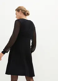 Robe de grossesse et d'allaitement en viscose avec manches en dentelle, bonprix