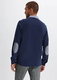 Polo manches longues en maille piquée, bonprix
