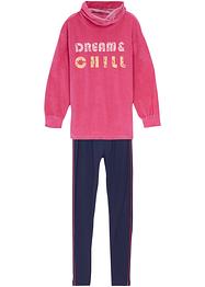 T-shirt long avec legging fille en velours ras (Ens. 2  pces.), bpc bonprix collection