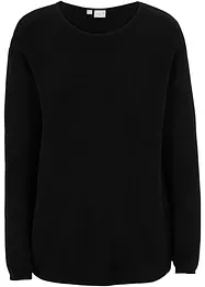 Pull col rond en maille milano Essential, bonprix