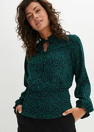 Blouse avec smock, bonprix