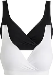 Lot de 2 brassières d'allaitement sans couture en matière durable, bonprix