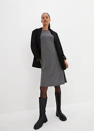 Robe Punto di Roma avec motif jacquard, longueur genou, bonprix